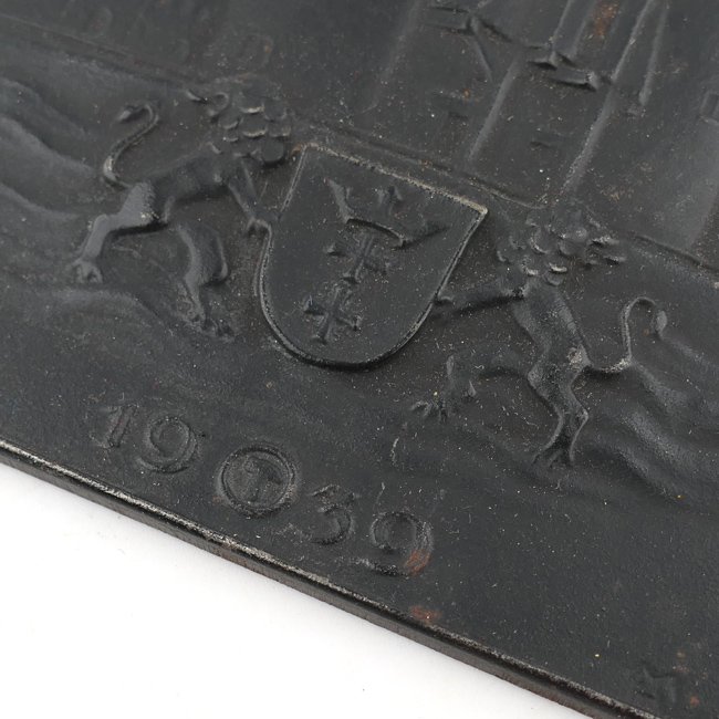 Cast Iron Wall Plaque 'Danzig' 1939 — image 2