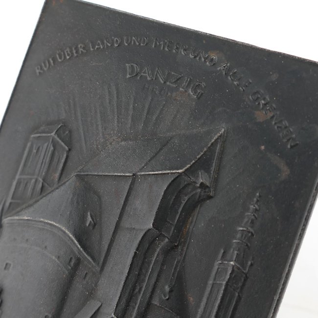 Cast Iron Wall Plaque 'Danzig' 1939 — image 3