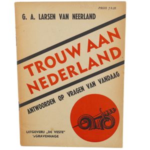 Nationaal Front Booklet 'Trouw aan Nederland'