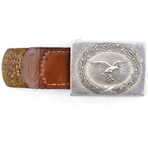 Luftwaffe Belt Buckle on leather tab