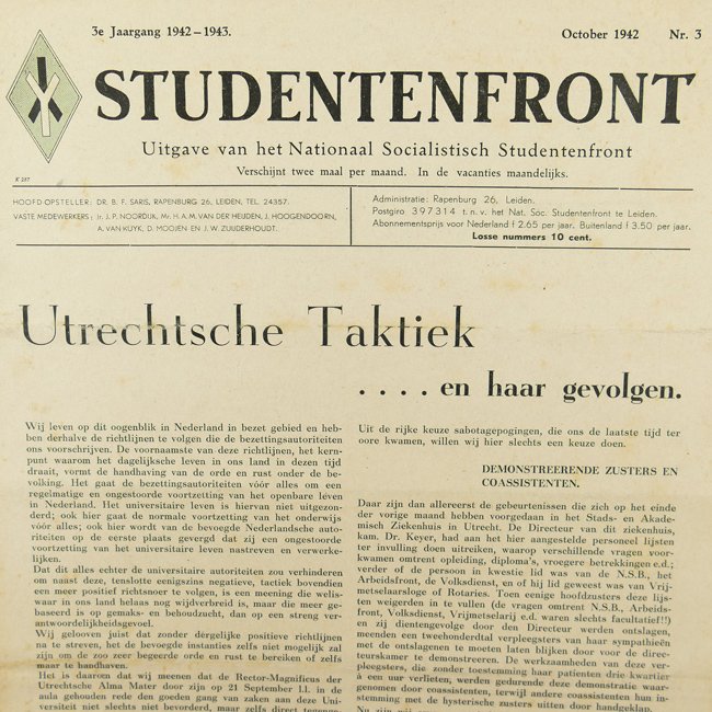  Studentenfront Newspaper October 1942 — image 2