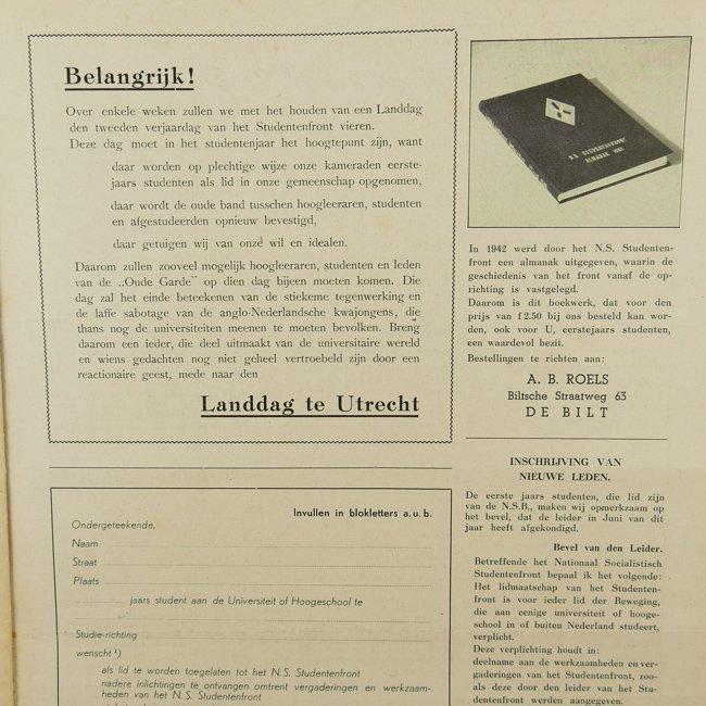  Studentenfront Newspaper October 1942 — image 4