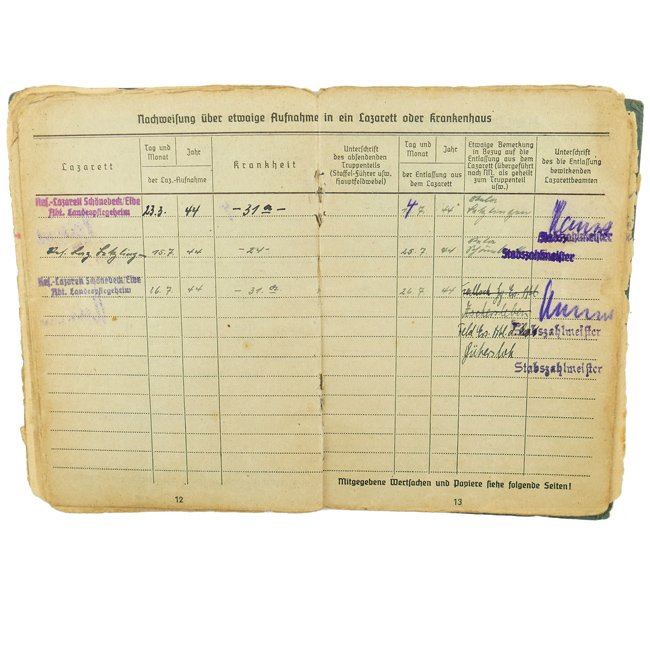 Luftwaffe 'Fallschirmjäger' Soldbuch — image 11