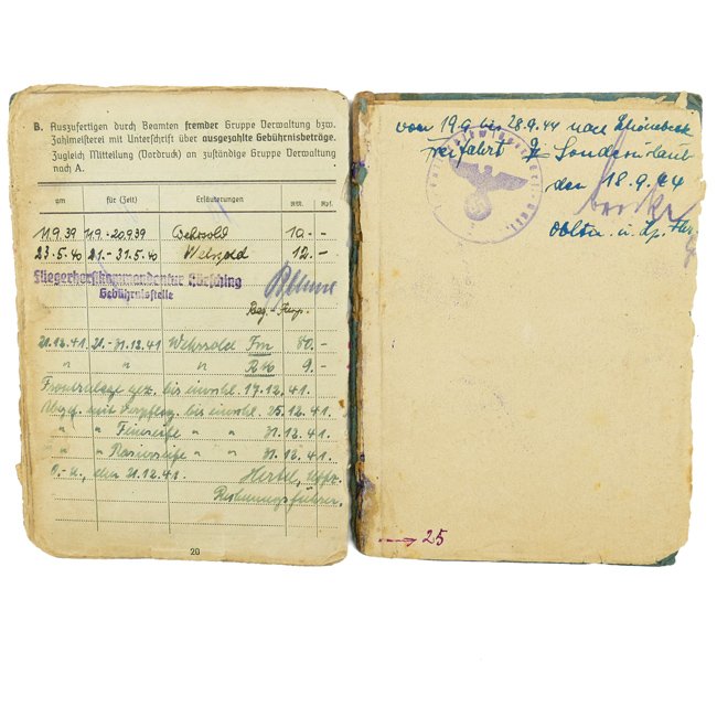 Luftwaffe 'Fallschirmjäger' Soldbuch — image 17