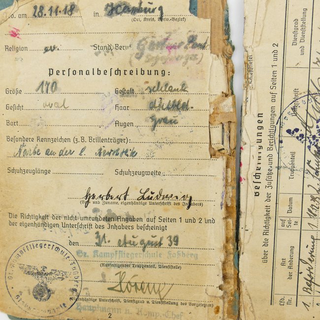 Luftwaffe 'Fallschirmjäger' Soldbuch — image 5