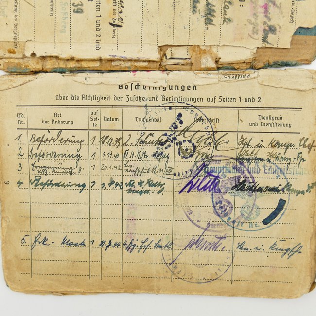 Luftwaffe 'Fallschirmjäger' Soldbuch — image 6