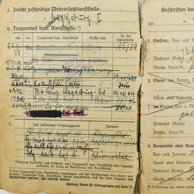 Luftwaffe 'Fallschirmjäger' Soldbuch — image 7