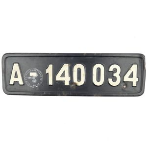 WW2 Motorcycle License Plate Set
