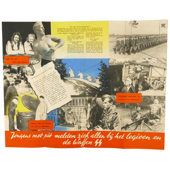 Dutch 'Waffen-SS' Recruitment Flyer/Poster — image 2