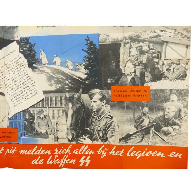 Dutch 'Waffen-SS' Recruitment Flyer/Poster — image 4