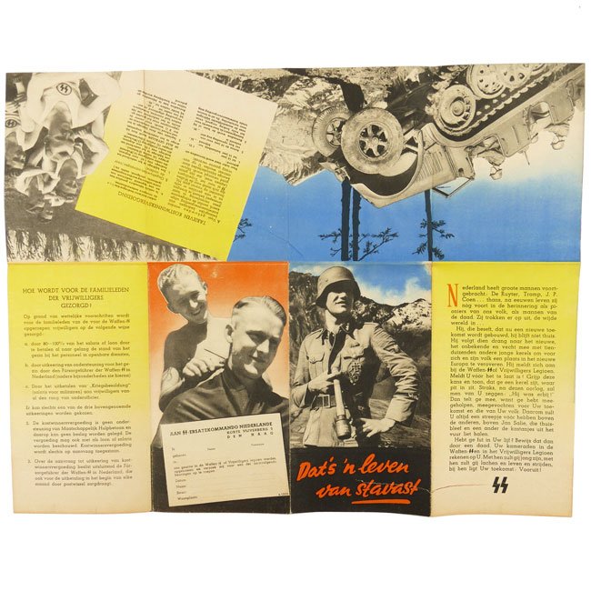 Dutch 'Waffen-SS' Recruitment Flyer/Poster — image 5