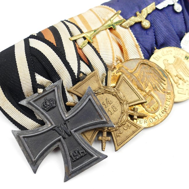 Wehrmacht 7-Piece Medal Bar — image 2