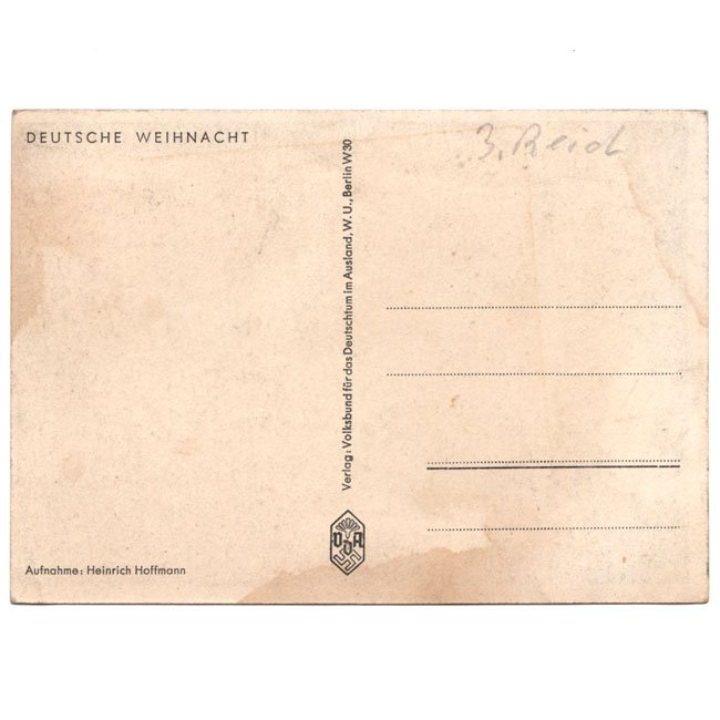 'Adolf Hitler Christmas' Postcard — image 4