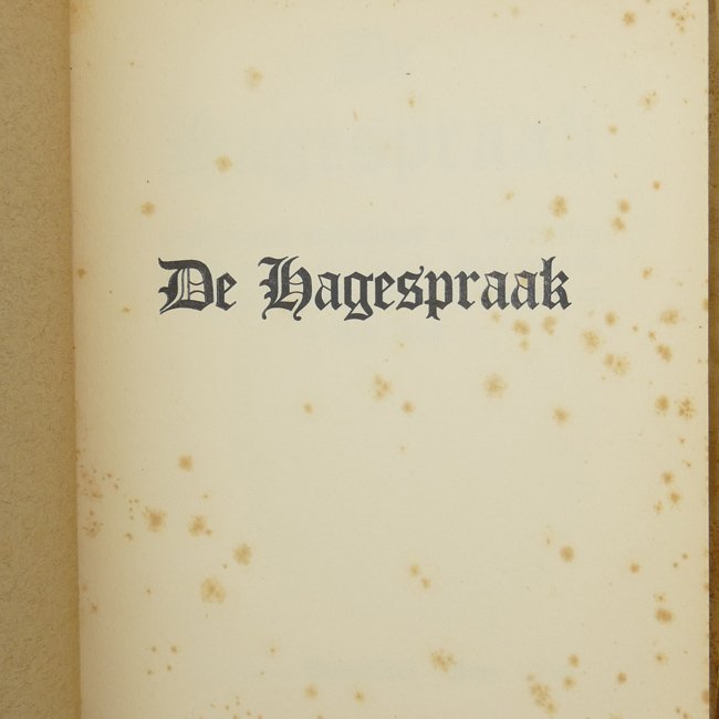 NSB 'De Hagespraak' 1936 Memorial Book — image 2