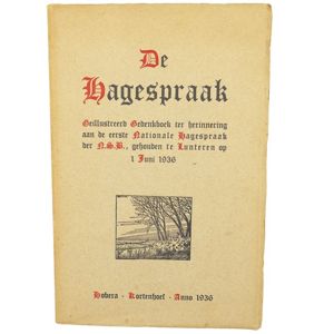 NSB 'De Hagespraak' 1936 Memorial Book