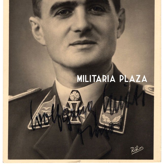 Fighter Pilot 'Wolfgang Späte' Postcard with Signature — image 2
