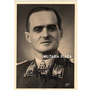 Fighter Pilot 'Wolfgang Späte' Postcard with Signature