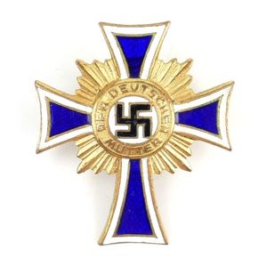 Half-size Miniature Mothers Cross in Gold