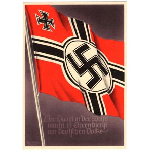 'Reichskriegsflagge' Postcard by Gottfried Klein