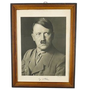 Framed 'Adolf Hitler' Hoffmann Photograph