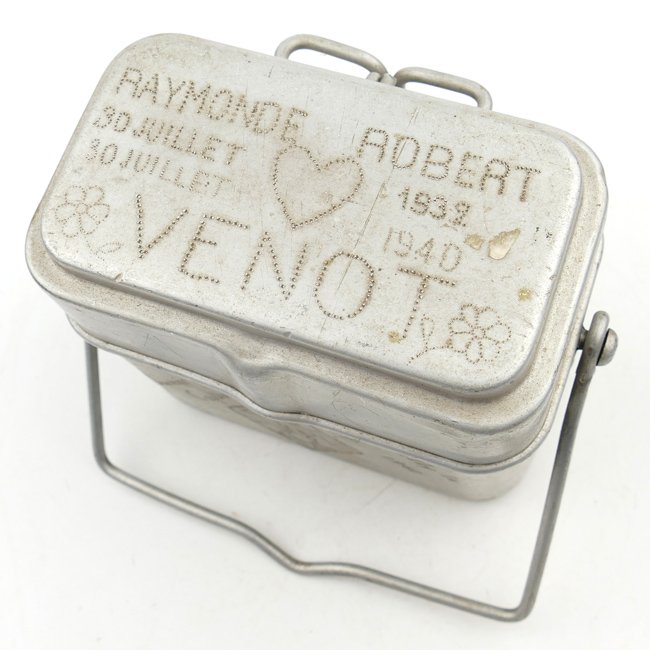 French Prisoner of War Engraved Mess Kit — image 2