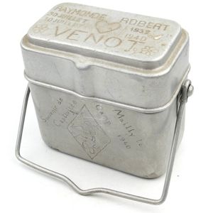 French Prisoner of War Engraved Mess Kit