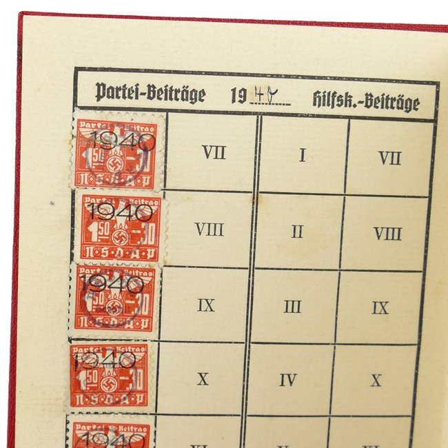 NSDAP Membership Booklet — image 6