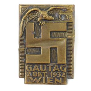 NSDAP 'Gautag Wien' 1932 Tinnie