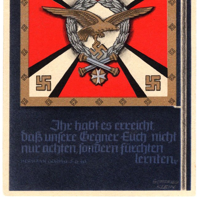 'Auto Standarte Hermann Göring' Postcard by Gottfried Klein — image 3