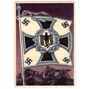 'Infanterie Flagge' Postcard by Gottfried Klein