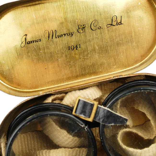 WW2 British Cased Dispatch Rider's Goggles 1941 — image 4