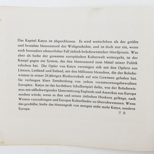 Booklet: 'Der Massenmord im Walde von Katyn' — image 4