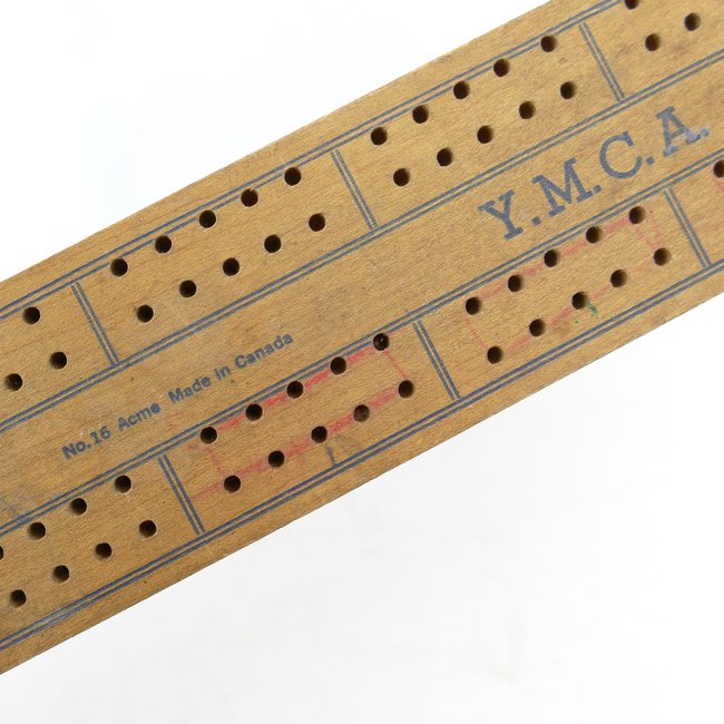 WW2 Canadian Y.M.C.A. Cribbage Board — image 2