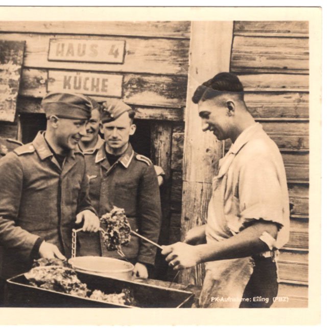 Luftwaffe 'food distribution' Postcard — image 3