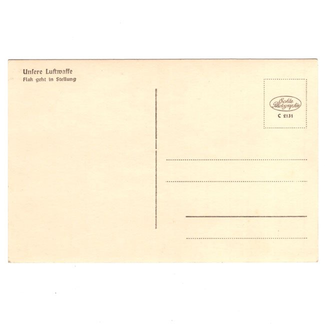 Luftwaffe 'Flak' Postcard — image 4