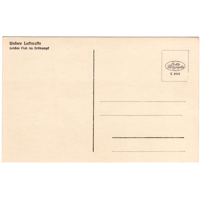 Luftwaffe 'Leichte Flak' Postcard — image 4
