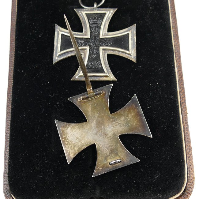 Cased WW1 Iron Cross 1st & 2nd Class — image 8