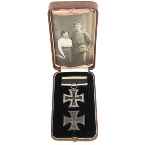 Cased WW1 Iron Cross 1st & 2nd Class