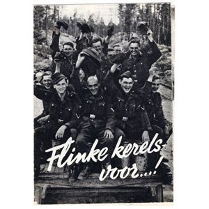 'Flinke kerels voor...!' Dutch Waffen-SS Recruitment Leaflet