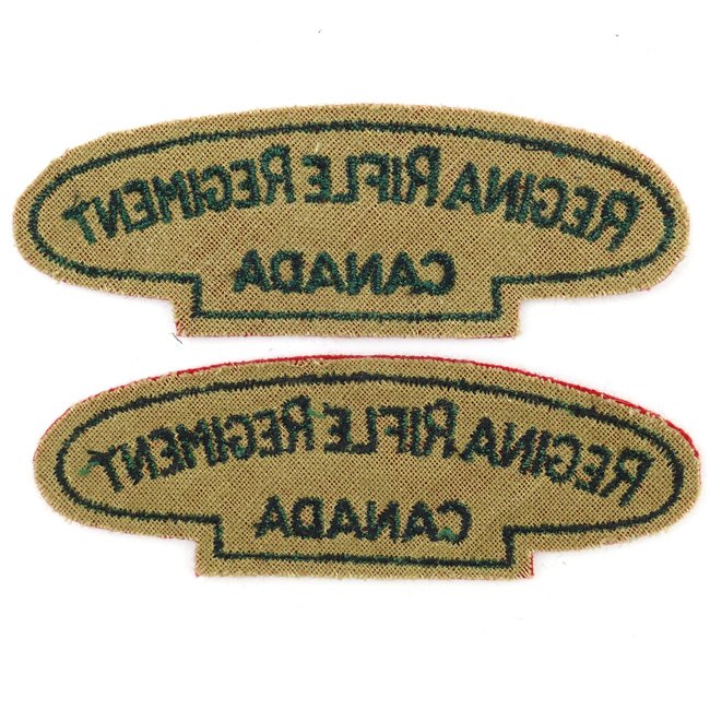 Set of Canadian 'Regina Rifle Regiment' Titles — image 3