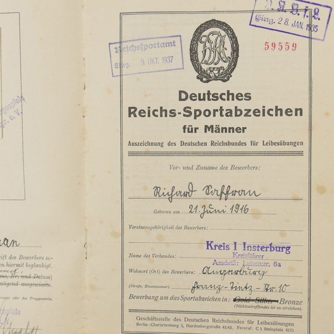 WH (Heer) Award Document Grouping — image 3