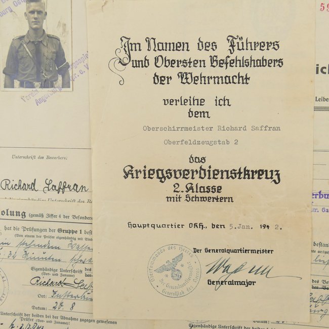 WH (Heer) Award Document Grouping — image 7