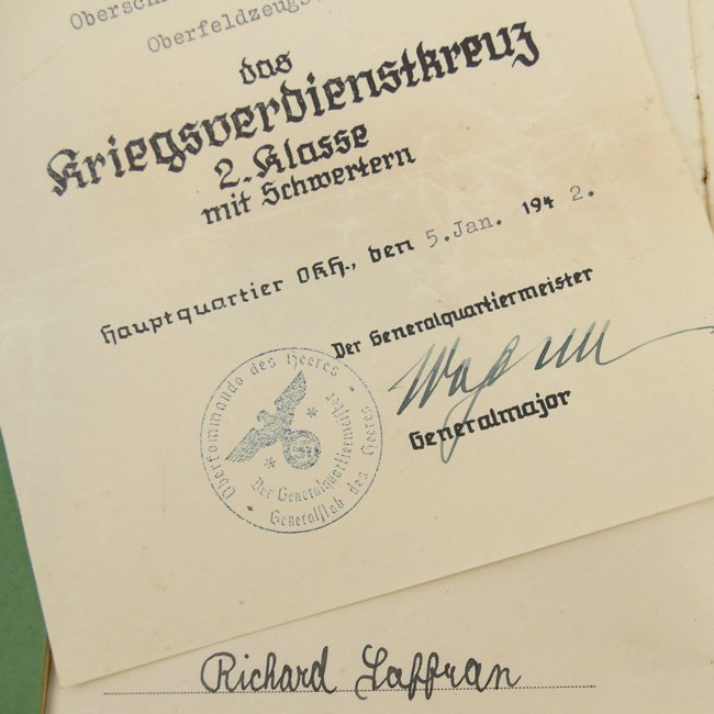 WH (Heer) Award Document Grouping — image 8