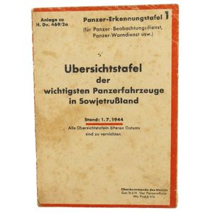 Wehrmacht 'Panzer-Erkennungstafel 1'