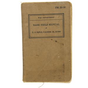 US Basic Field Manual M1903 Rifle