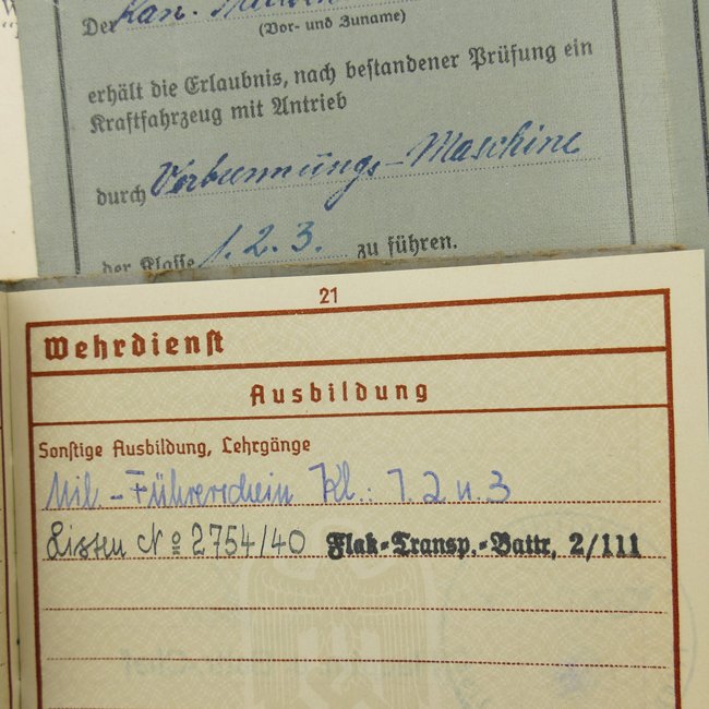 Luftwaffe Wehrpaß Grouping — image 10