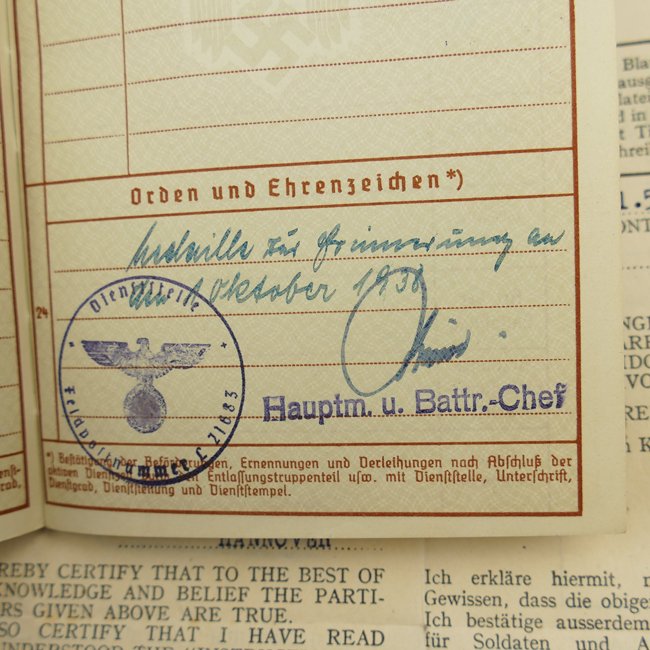 Luftwaffe Wehrpaß Grouping — image 11