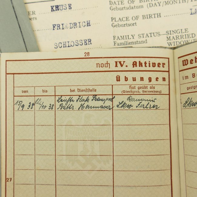 Luftwaffe Wehrpaß Grouping — image 12