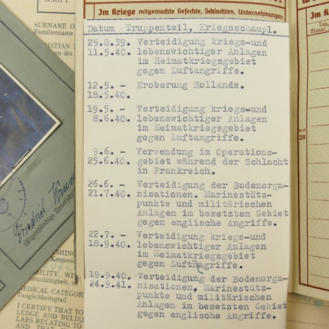 Luftwaffe Wehrpaß Grouping — image 13