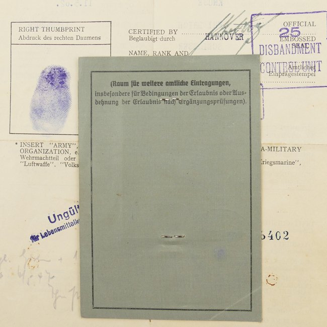 Luftwaffe Wehrpaß Grouping — image 5